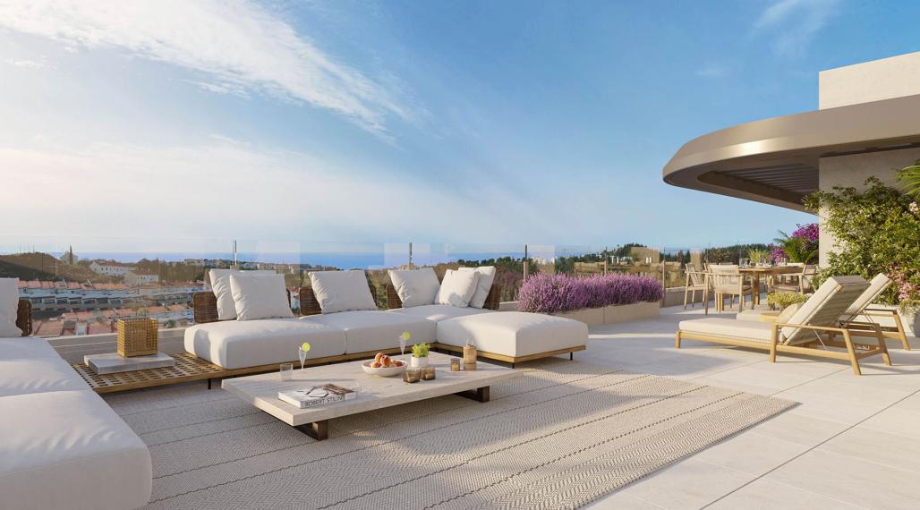 Luxusné 2 až 4-izbové apartmány s panoramatickým výhľadom na more, Costa del Sol