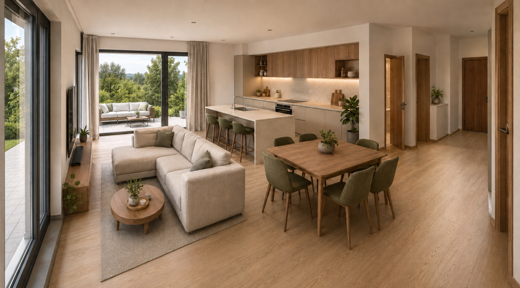 Nadštandardný samostatný 4i RD, novostavba 2026, pozemok 624 m2, Alžbetin Dvor