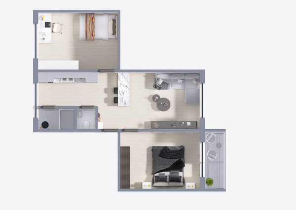 3 izbový byt po čiastočnej rekonštrukcii z r. 2004, Mier