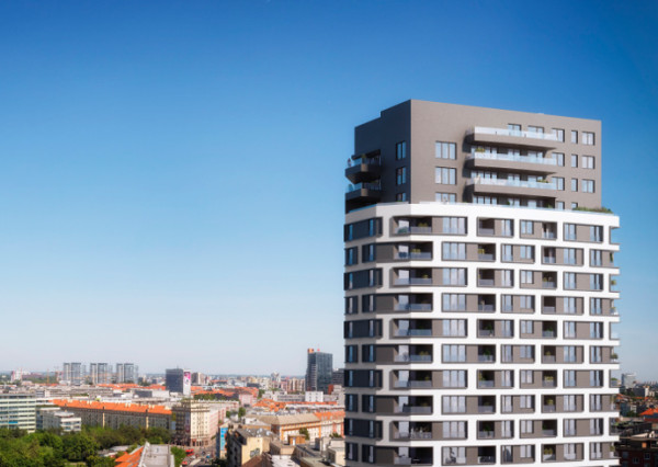 Klimatizovaný 2i byt s balkónom a s výhľadom na hrad, novostavba 2020