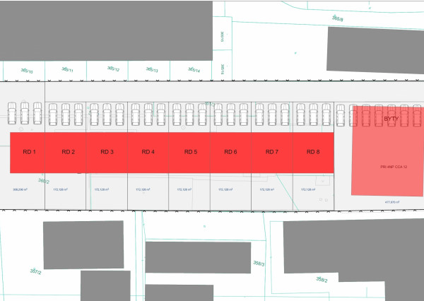 Stavebný pozemok 2319 m2, 2x Rodinný dom, 2x skladový priestor, Nákovná ul.