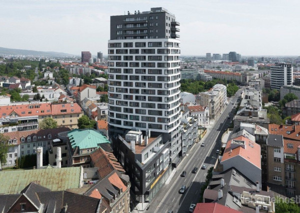 Klimatizovaný 2i byt s balkónom a s výhľadom na hrad, novostavba 2020