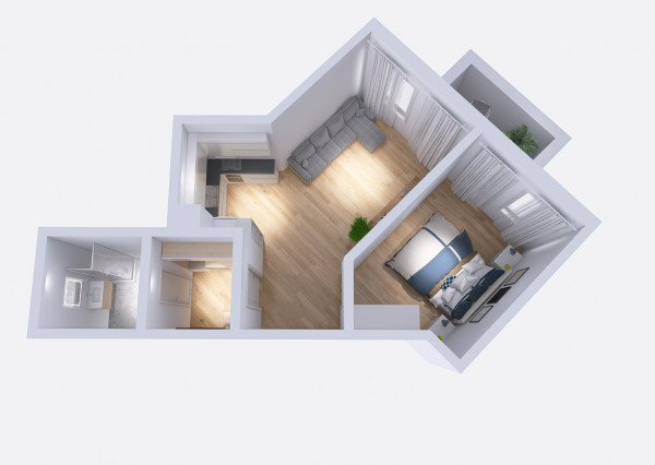 Klimatizovaný 2i byt s balkónom, novostavba 2019, parkovacie miesto