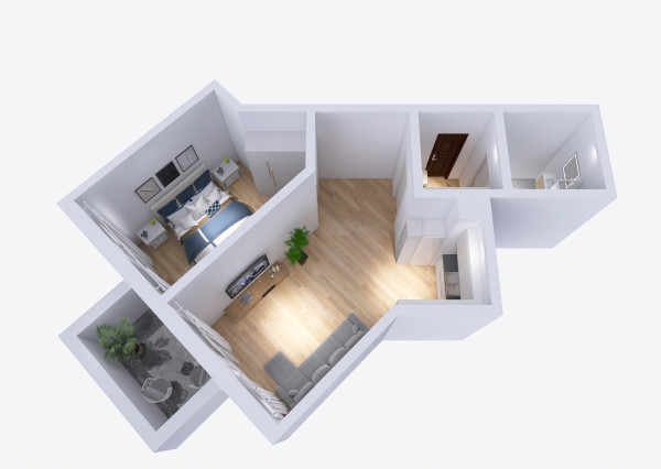 Klimatizovaný 2i byt s balkónom, novostavba 2019, parkovacie miesto