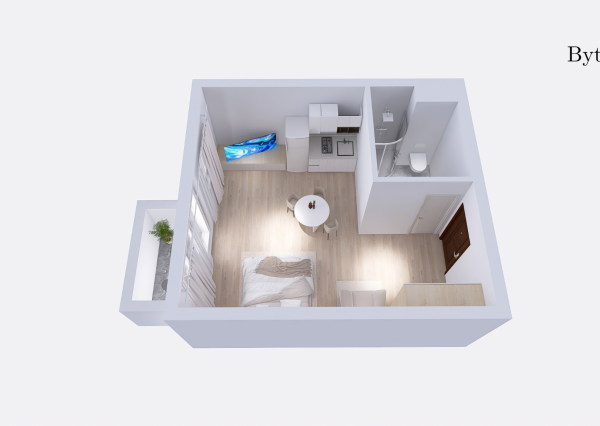 Kompletne zariadený nadštandardný 1-izbový apartmán – Gerlach Rezort