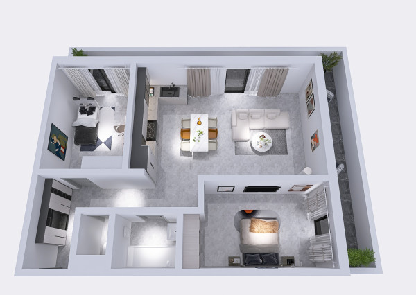 Klimatizovaný 3i byt v novostavbe z r. 2026, terasa 24 m2, 1 x parkovanie