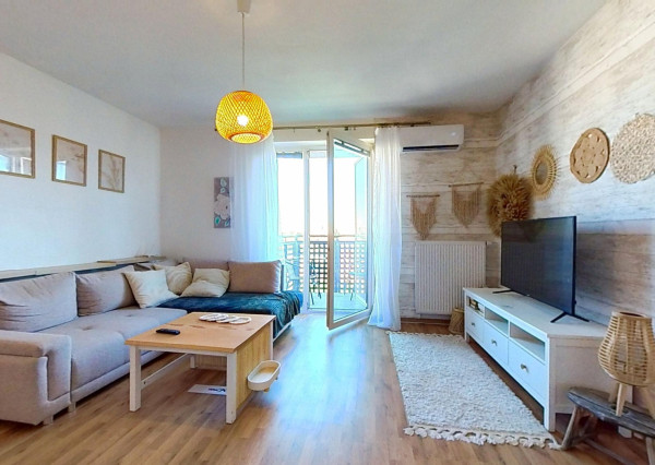 Moderný klimatizovaný 2-izbový byt s balkónom, novostavba 2019, parkovacie miesto