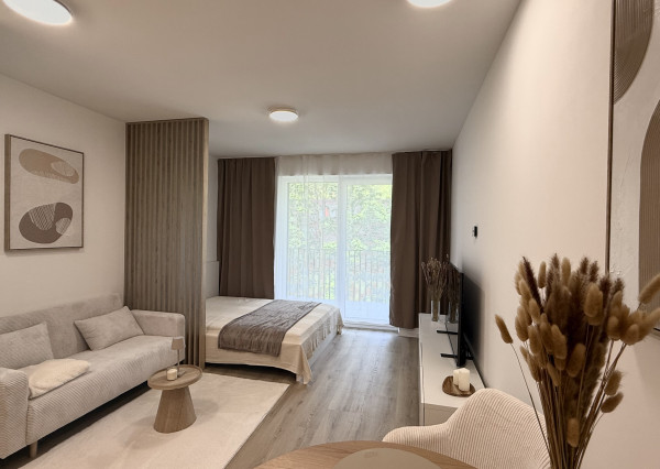 Dizajnový 1-izbový apartmán v projekte WineHills | Balkón | Parkovanie | Novostavba
