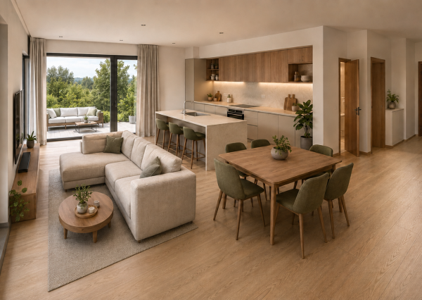 Nadštandardný samostatný 4i RD, novostavba 2026, pozemok 624 m2, Alžbetin Dvor